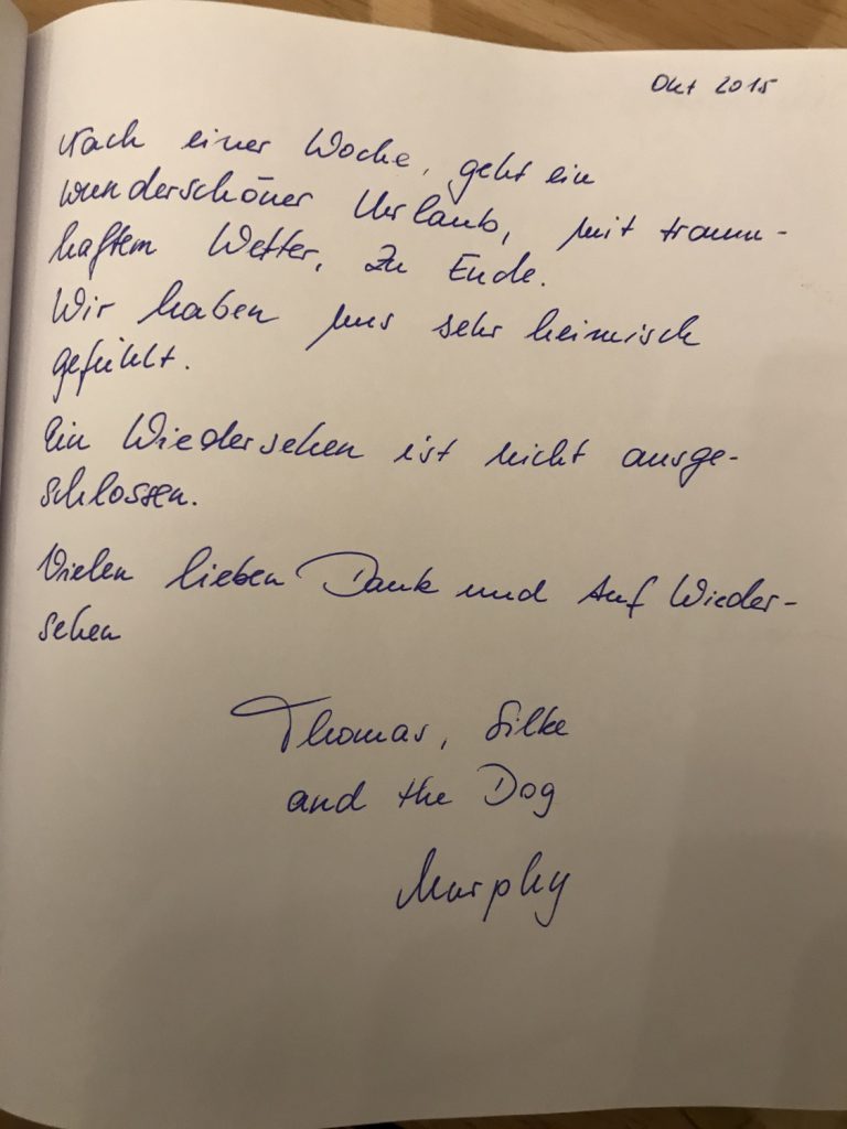 Foto: Wir haben uns sehr heimisch gefühlt