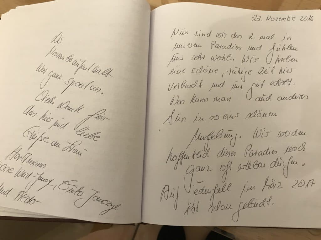 Foto: Wir werden hoffentlich dieses Paradies noch ganz oft erleben dürfen.